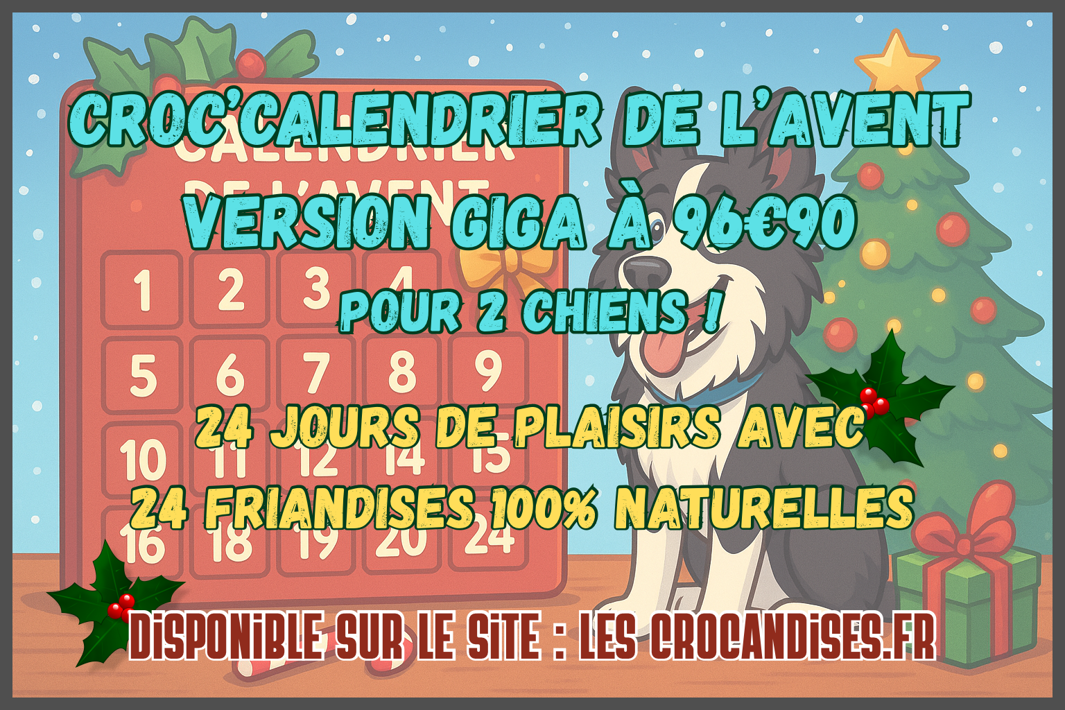 Giga calendrier de l’avent 2 chiens 🐶 🐶🎄✨